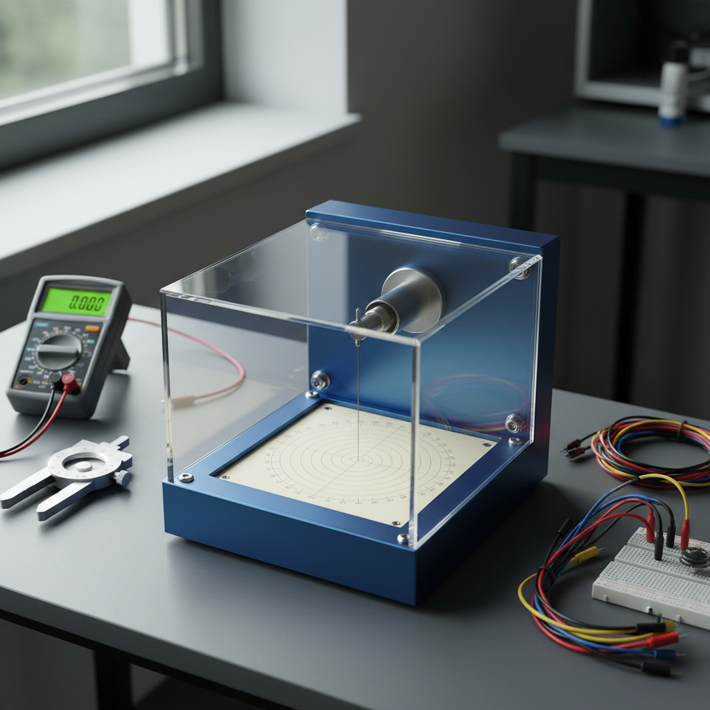 A close-up of a sensitive broadband seismograph crafted from anodized aluminum and glassy polymer, its delicate needle poised over fine, circular graph paper. The instrument rests on a smooth, slate-gray equipment table flanked by precision measurement tools and an orderly array of test leads. Soft, natural daylight filters in from a high side window, accentuating metallic textures and producing cool highlights without glare. The atmosphere feels focused and analytical, with a clean, uncluttered presentation. Shot from a slight overhead angle to emphasize both form and function, the image features balanced composition and a photographic, minimalist style suitable for a professional scientific site.
